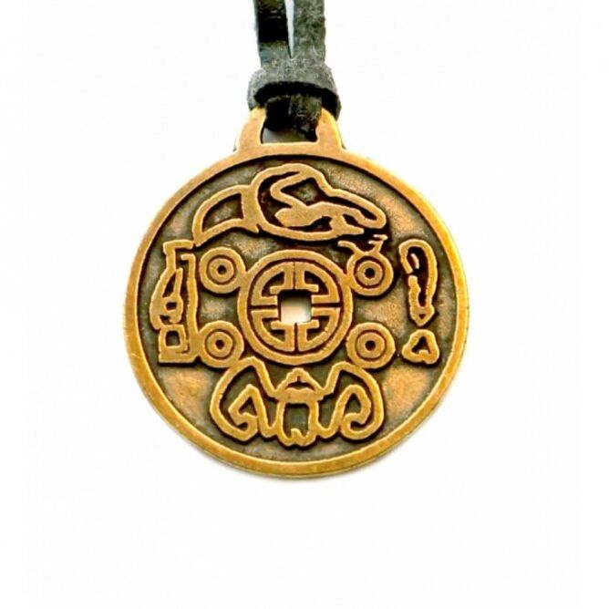the front of the lucky amulet